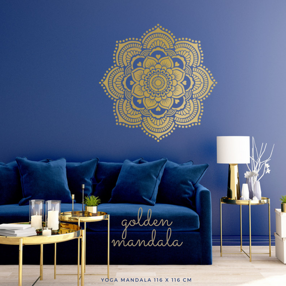 Yoga Mandala - XL mandala stencil